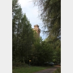 Der im Wald versteckt Bismarckturm