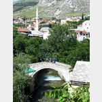 schrge Brcke in Mostar