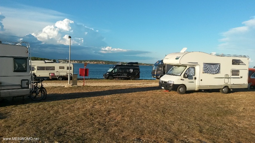  View from the parking space to the sea