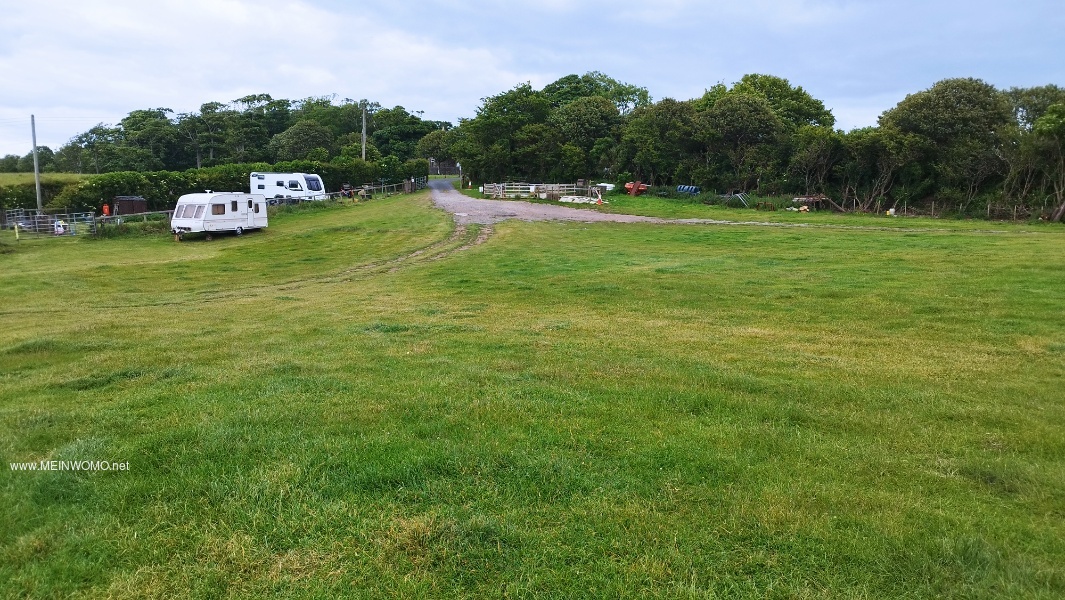    Driveway parking lot Bundle Farm Campsite    
