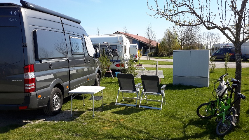 Emplacement au camping