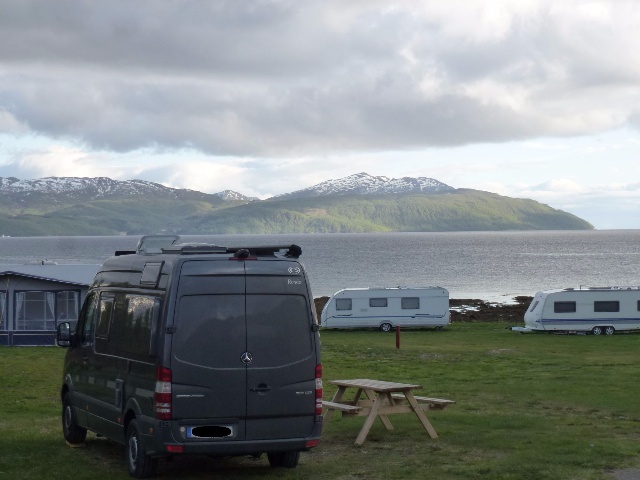  small family campsite in the south of the island of Senja