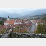 Kamnik/Slowenien von der Burg aus gesehen