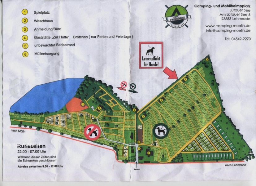    Plan sketch camping and mobile home place Ltauer See     