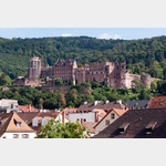 Blick vom Marktplatz zum Heidelberger Schlo