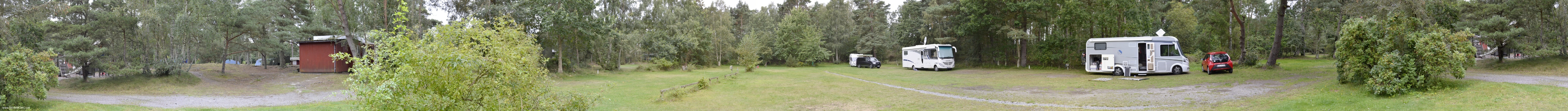  The picture shows the parking spaces for campers on Hundewald