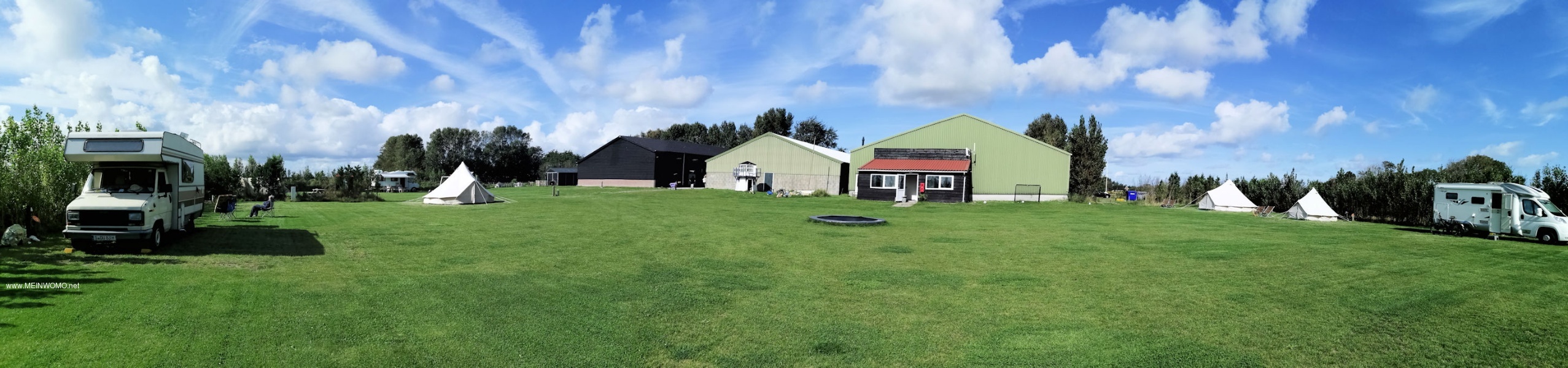  Panoramic view on the pitch site