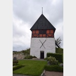 Der zur Ruts Kirke gehrende Wachturm, wie er in frheren Jahrhunderten an den Kirchen in Bornholm errichtet wurde.