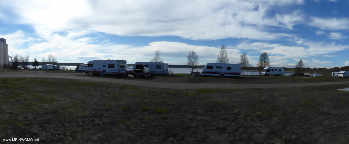 Panoramabild Tre Camping, ein netter kleiner Campingplatz. Im Juni 2017 konnten wir uns den Stellpl ...