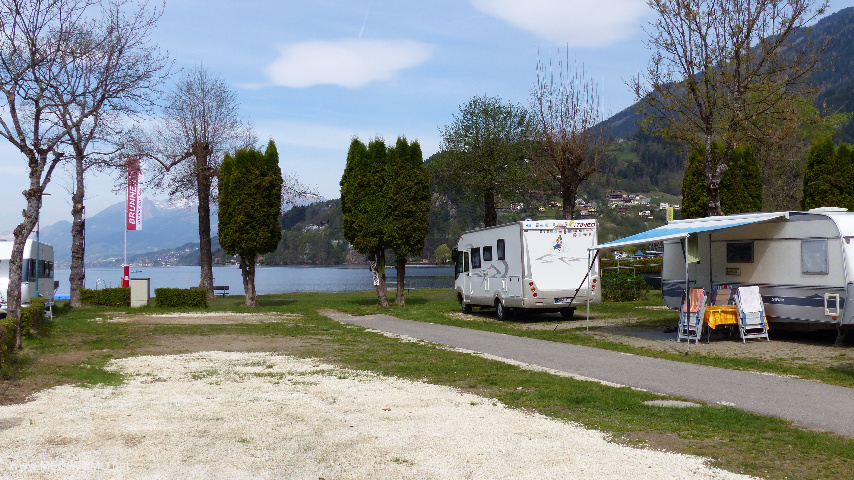 Camping Brunner, emplacement direct sur le lac Millstatt.
