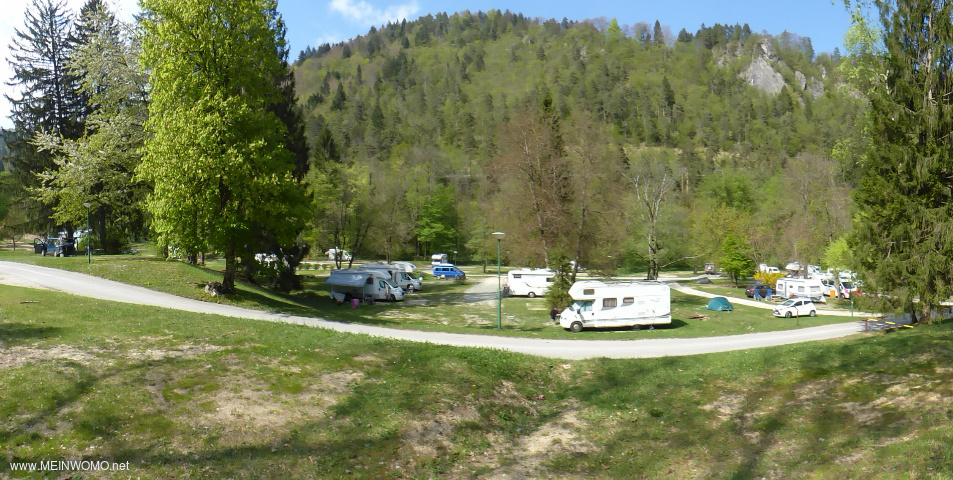  Panoramic picture from the camp Bled