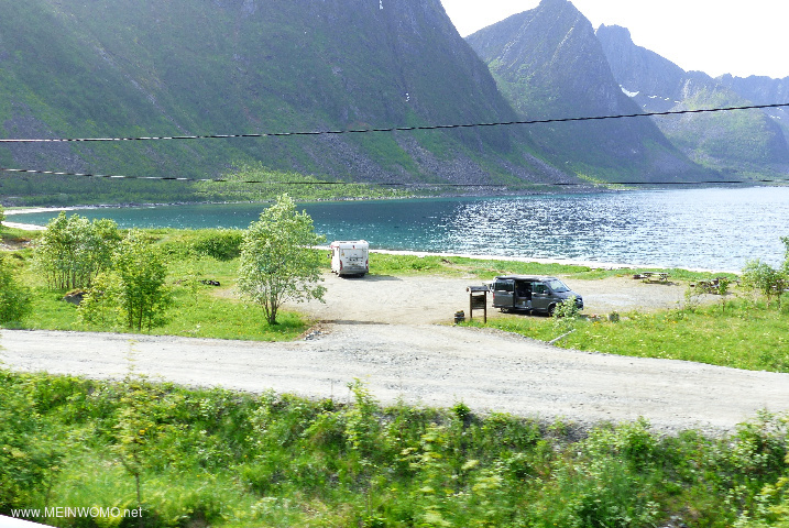 Schner Platz mit Blick auf den Ersfjord