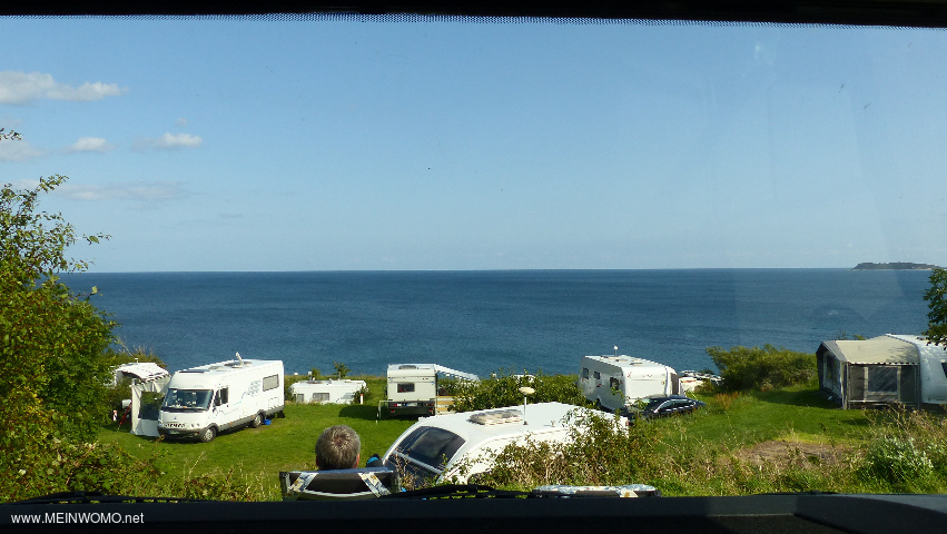  View from the Womo from the top level to the bottom 3..  For disabled people, the campsite is not s ...