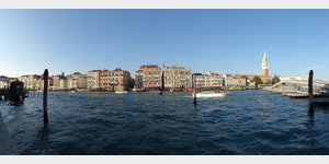 Panorama Venedig bei der Anfahrt von Punta Sabbioni