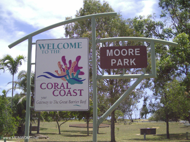  Sign at the entrance to the park