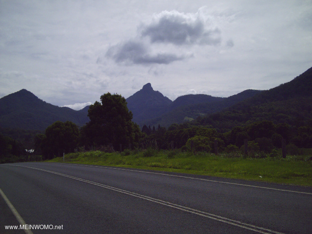  The picture shows Mount Warning in the middle