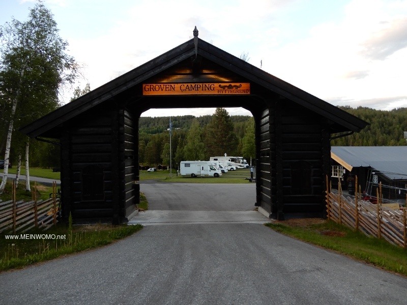  Entrance to Groven Camping   