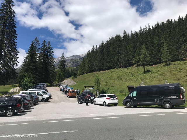 Hikers car park on the Hochknig