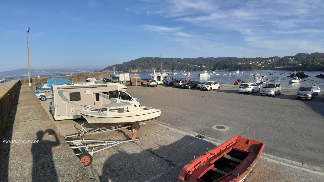 Parkplatz im Hafen