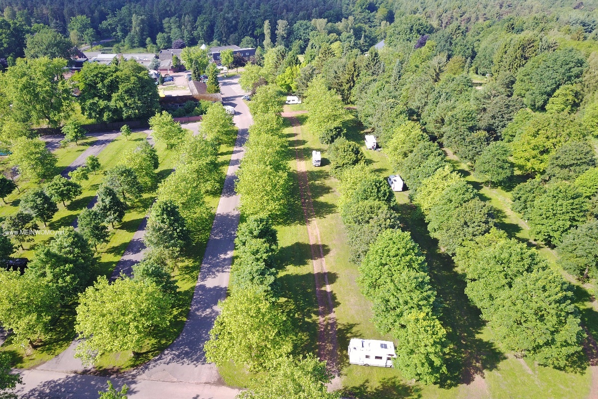  Aerial view from the parking lot at Vogelpark Walsrode
