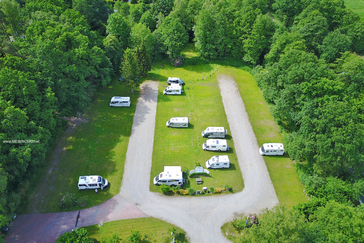 Luftaufnahme vom Stellplatz am Camping-Park Lneburger Heide