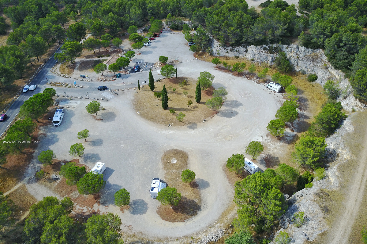  Veduta aerea dello spazio di parcheggio a Fontvieille