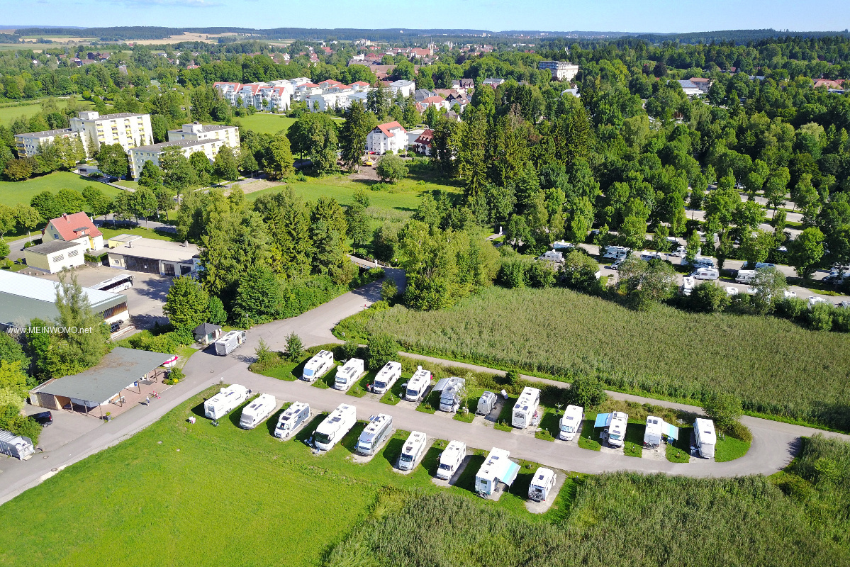  Aerial view of the pitches P4 of the motorhome port Bad Drrheim