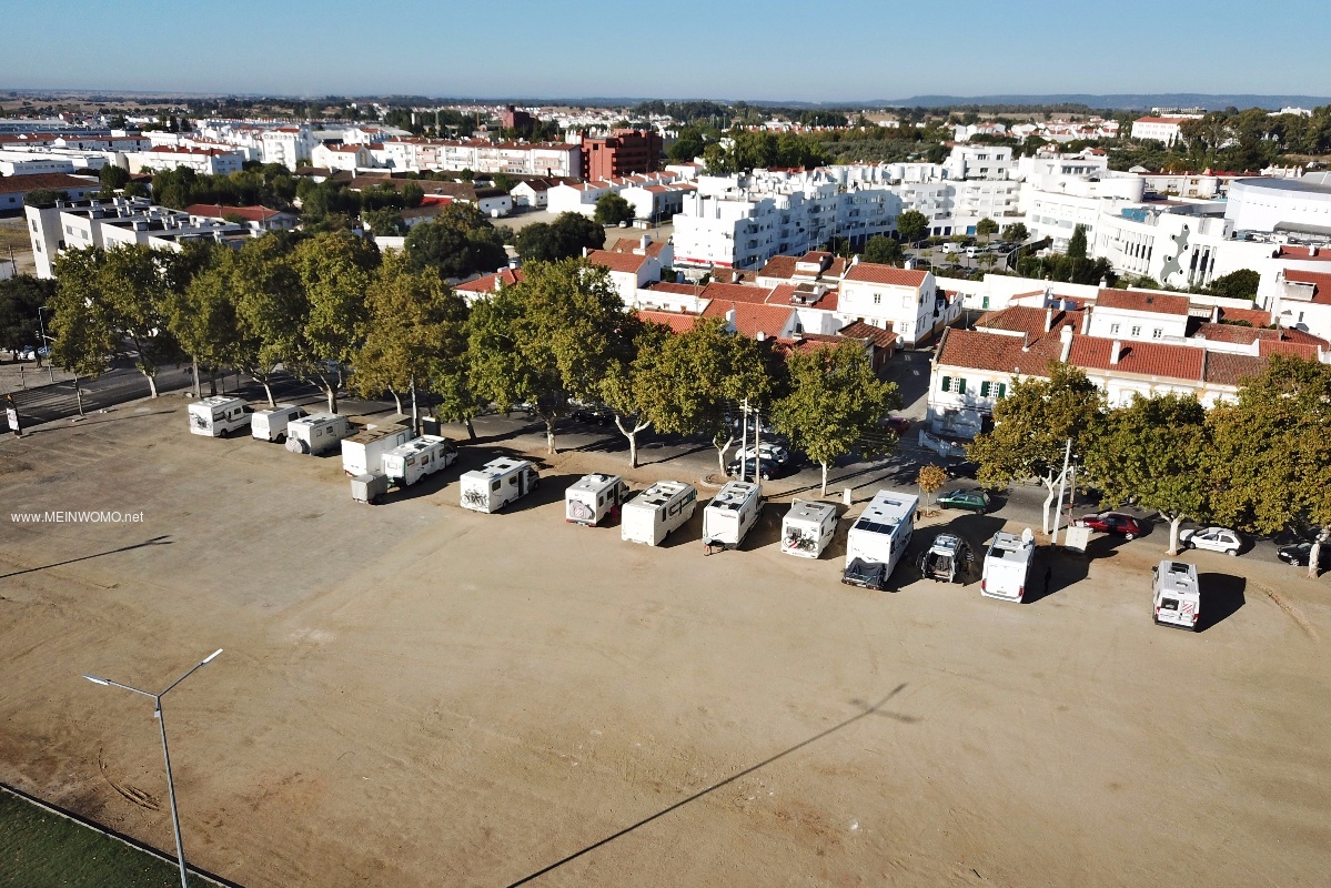  Aerial view from the Rossio parking lot