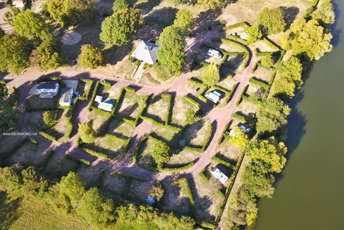 Aerial view of the campsite Municipal de lHippodrome