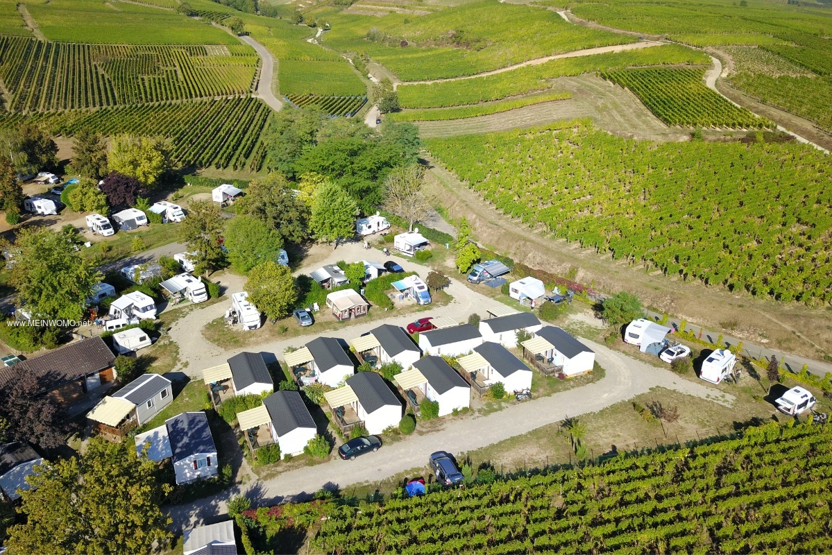  Aerial view of the Des Trois Chteaux campsite