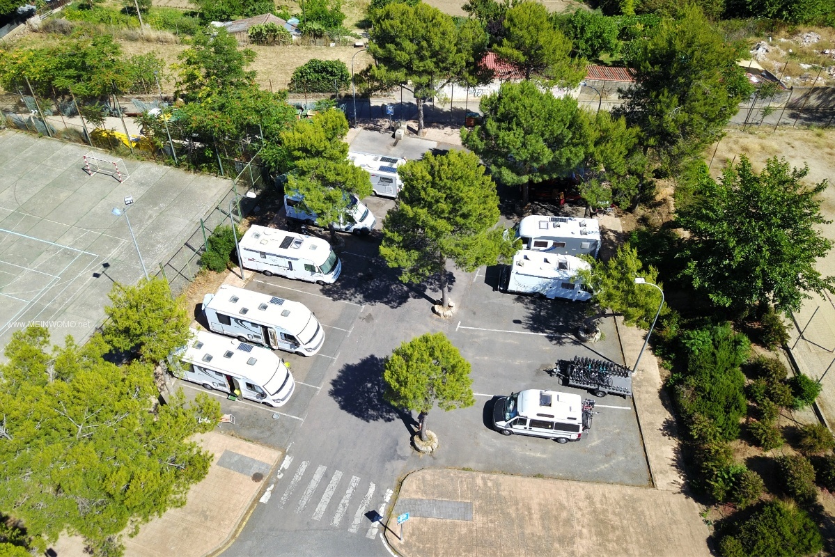  Aerial view from the camperplace Caceres