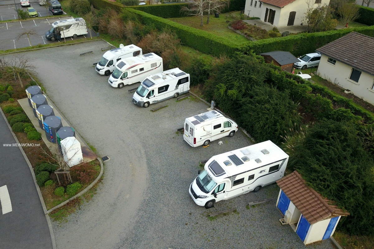   Aerial view of the Reventin-Vaugris camper place   