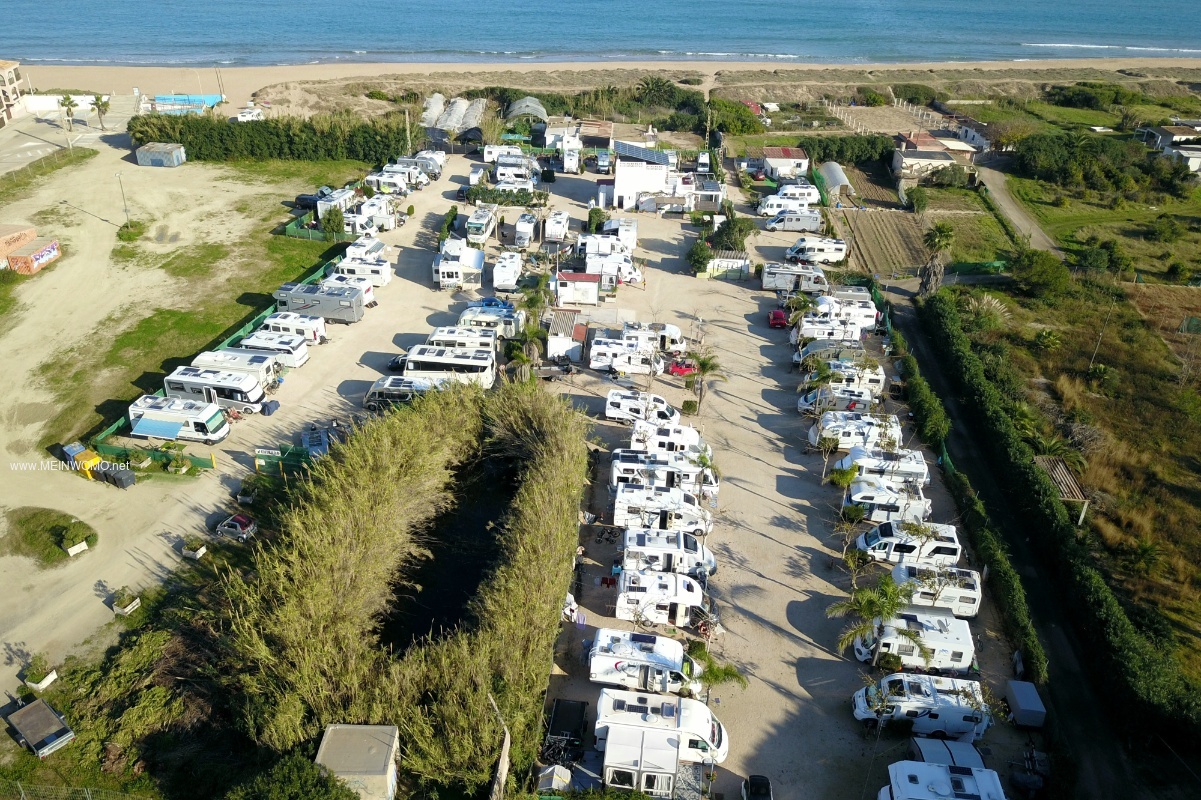   Aerial view of Camping Car La Finca   