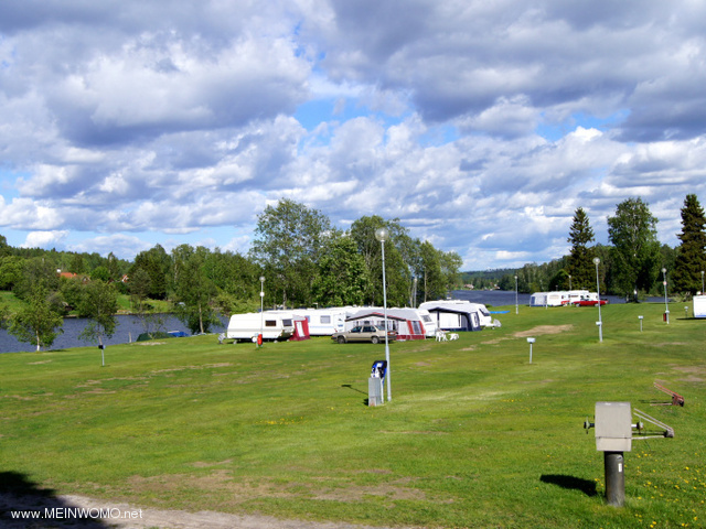 Blick auf den Campingplatz