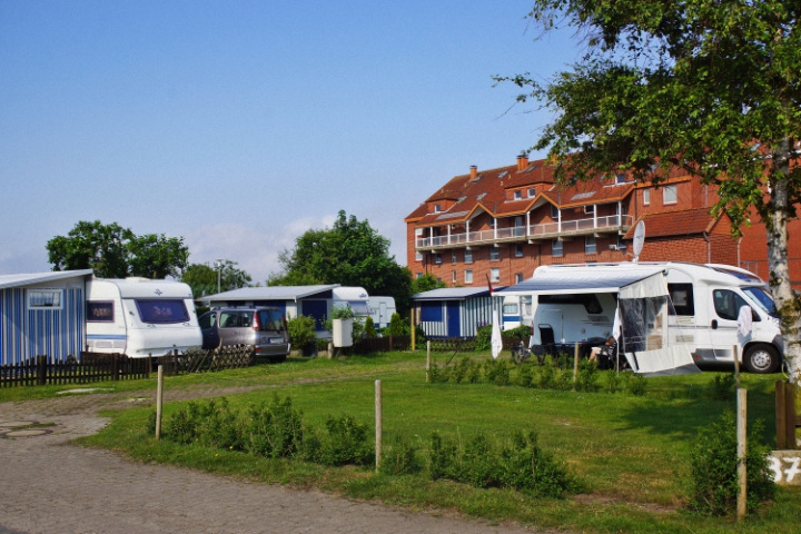  Standplaatsen van de camping Muschelgrund