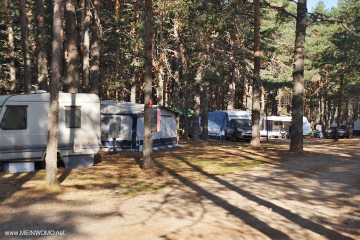  Platser av campingplatsen Las Corralizas