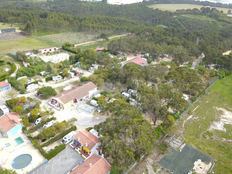 Luchtfoto van camping Villa Park Zambujeira