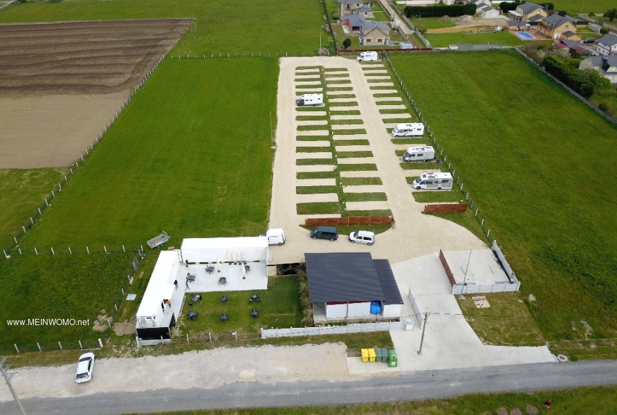 Aerial view of the Area de Coto Camper pitch