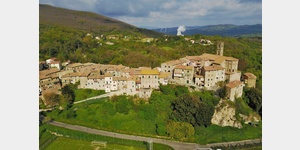 Blick auf den Ort Sasso Pisano