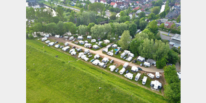 Luftaufnahme vom westlichen Teil des Eider und Treene Campingplatz