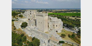 Luftaufnahme der Abtei Montmajour