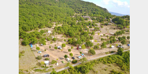 Luftaufnahme vom Campingplatz L Aigle