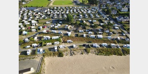 Luftaufnahme vom Campingplatz Municipal de Port Blanc
