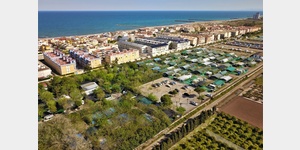 Luftaufnahme vom Campingplatz Valencia