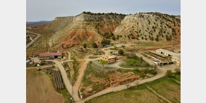 Luftaufnahme der Landschaft sdlich von Teruel
