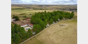 Luftaufnahme vom Campingplatz El Acueducto