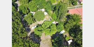 Luftaufnahme vom Campingplatz de Bouthezard