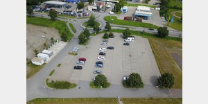 Luftaufnahme vom Parkplatz Europaplatz
