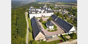 Luftaufnahme von Schloss Augustusburg