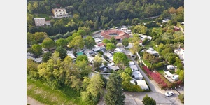 Luftaufnahme vom Campingplatz Fiesa